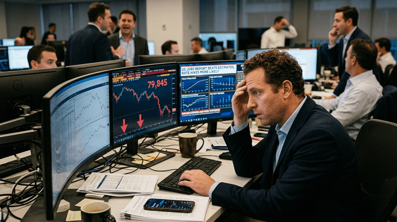 Bitcoin Slides Below $80K as Strong Jobs Data Jolts Fed Expectations