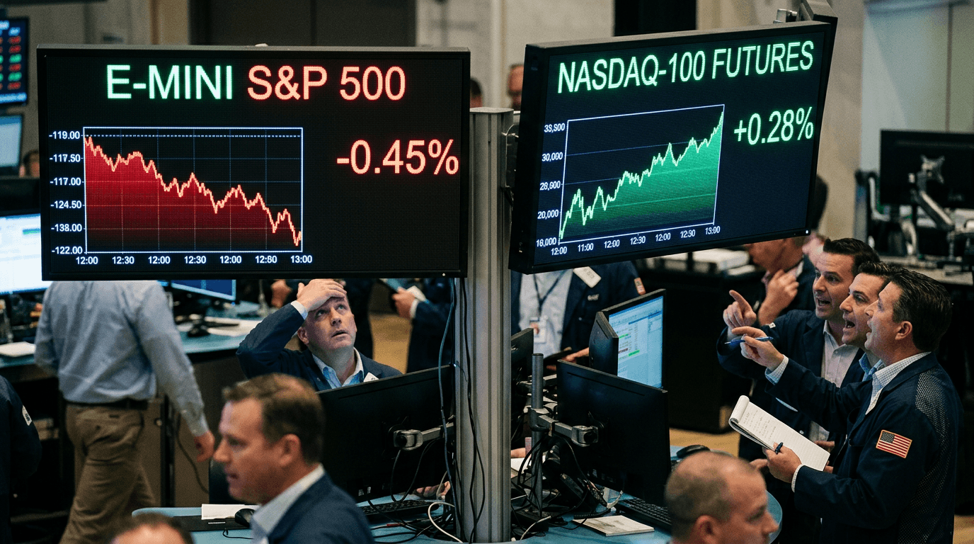 Mixed Risk Tone: Why E‑Mini S&P Futures Dip While Nasdaq Futures Hold Firm