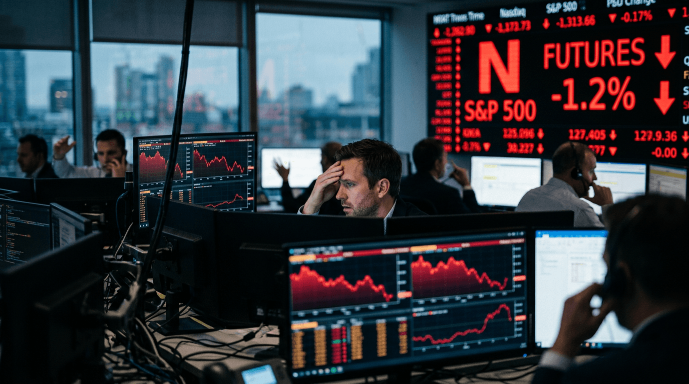 Nasdaq Leads Global Futures Lower: What SimFi Traders Should Watch