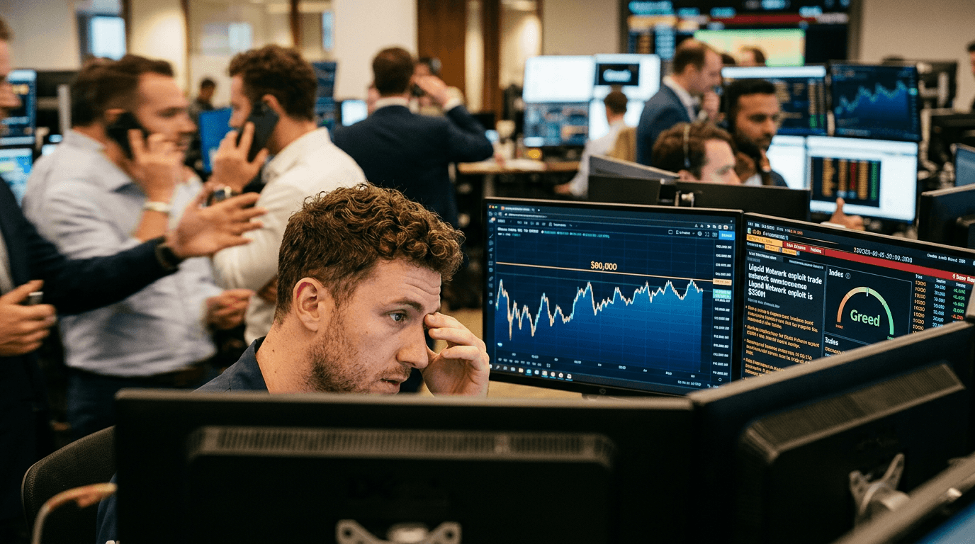 Bitcoin hovers just below $80,000 amid $320M Liquid Network exploit and ‘greed’ sentiment