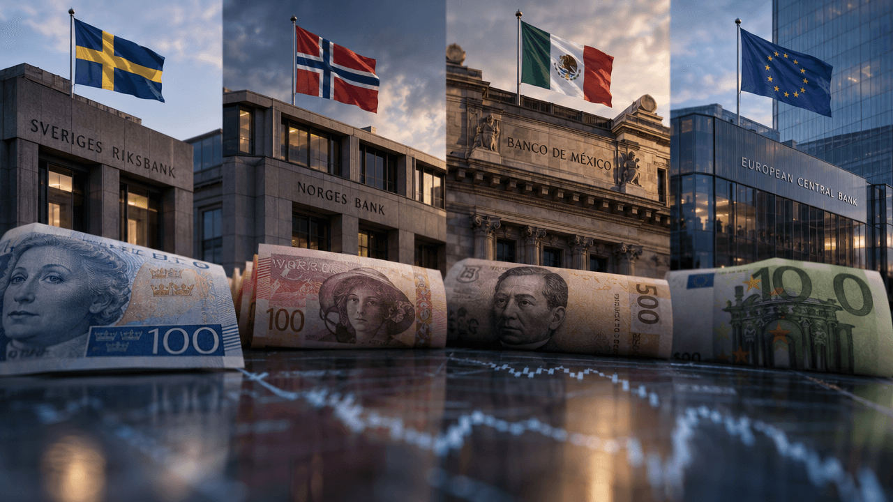 Central-Bank Crossfire: Why SEK, NOK, MXN and EUR Face a Volatility Spike
