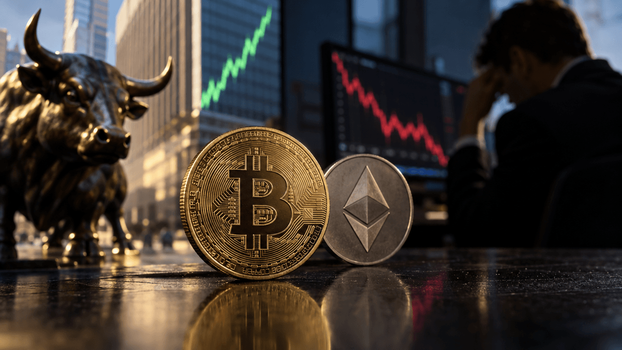 Bitcoin And Ethereum Slide As Real Yields Test Crypto Risk Appetite
