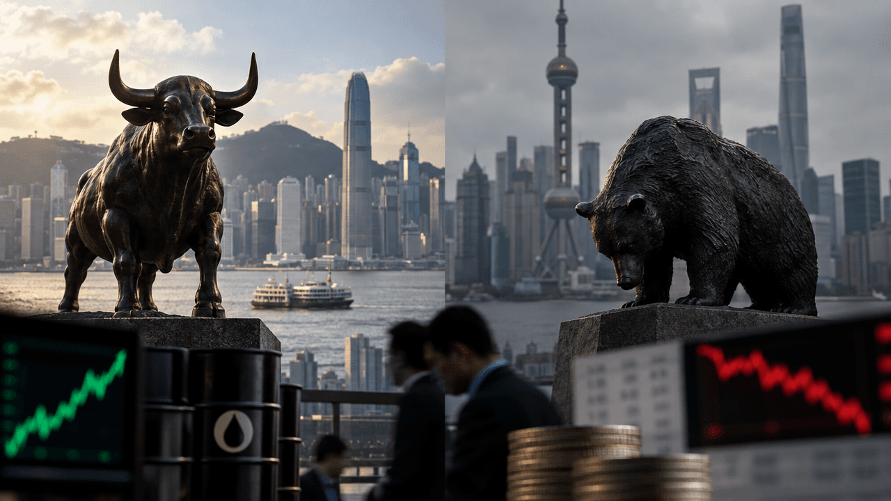Why Asian Markets Diverged as Oil, Yields and Tech Weighed on Sentiment