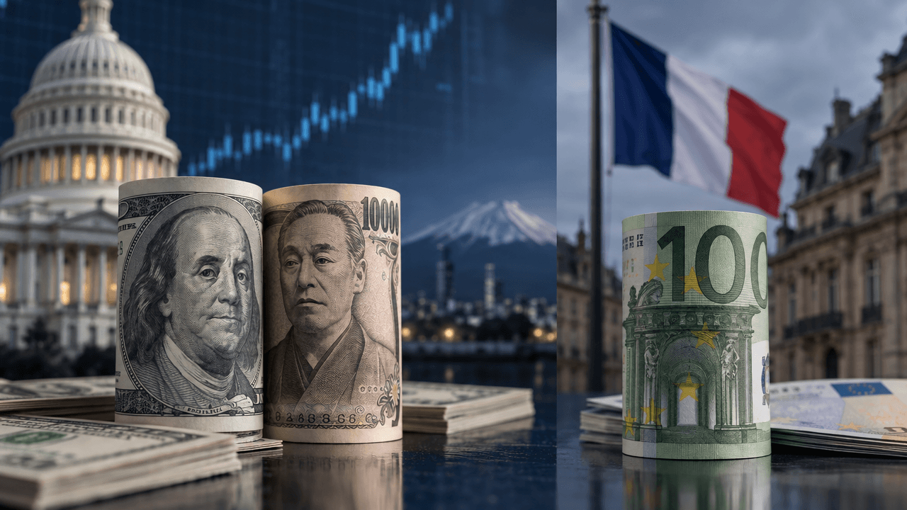 Dollar Strengthens as Yen Weakens and Euro Faces French Fiscal Pressure