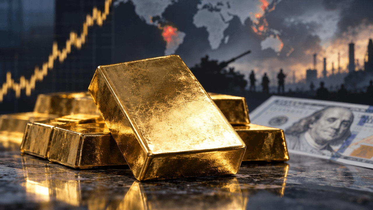 Gold Rises as Investors Hedge Geopolitical and Inflation Risk