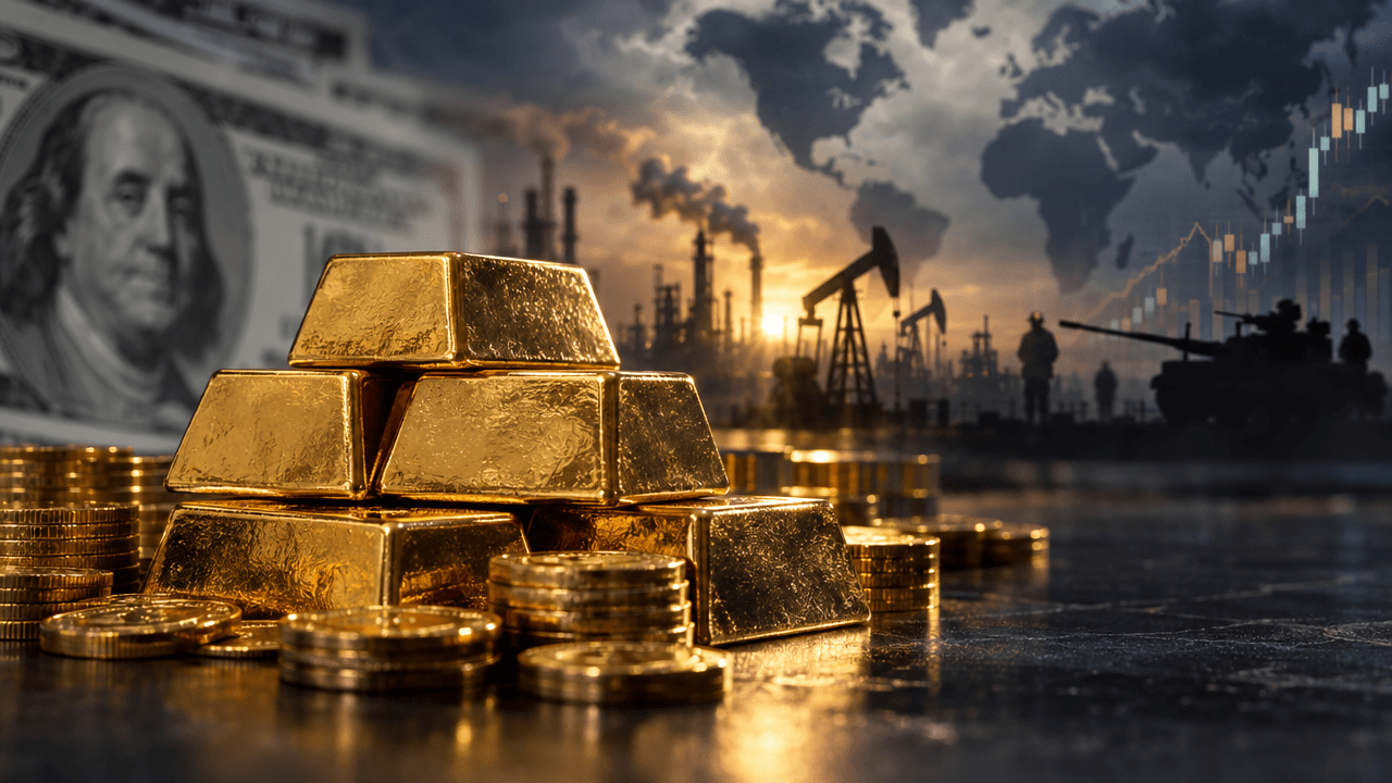 Gold Rises as Investors Hedge Geopolitical and Inflation Risks