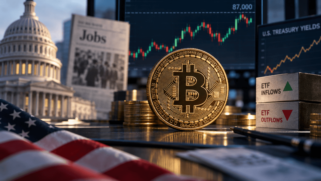 Bitcoin Holds Near $86,000 as Weak Jobs Data Eases Fed Hike Fears