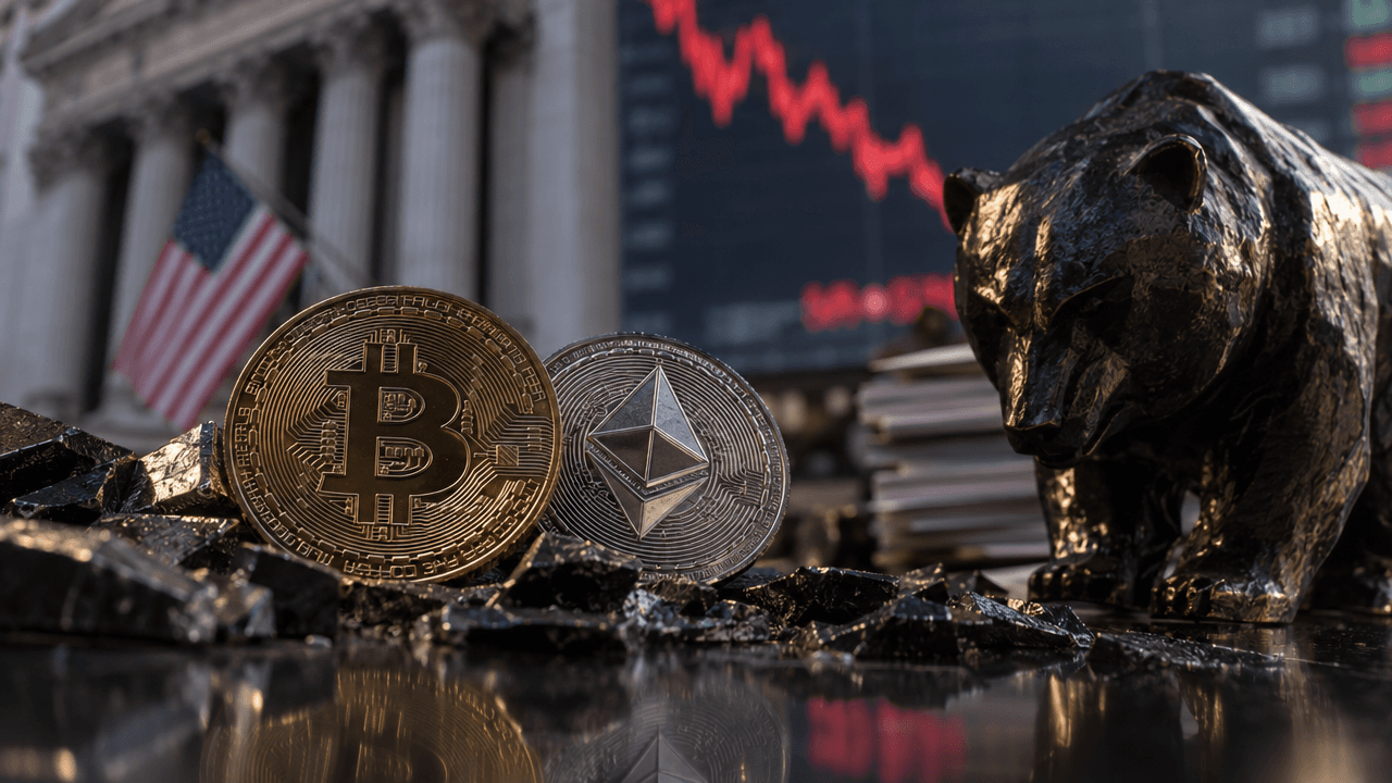 Bitcoin and Ethereum Slide as Inflation and Liquidations Shake Crypto Markets