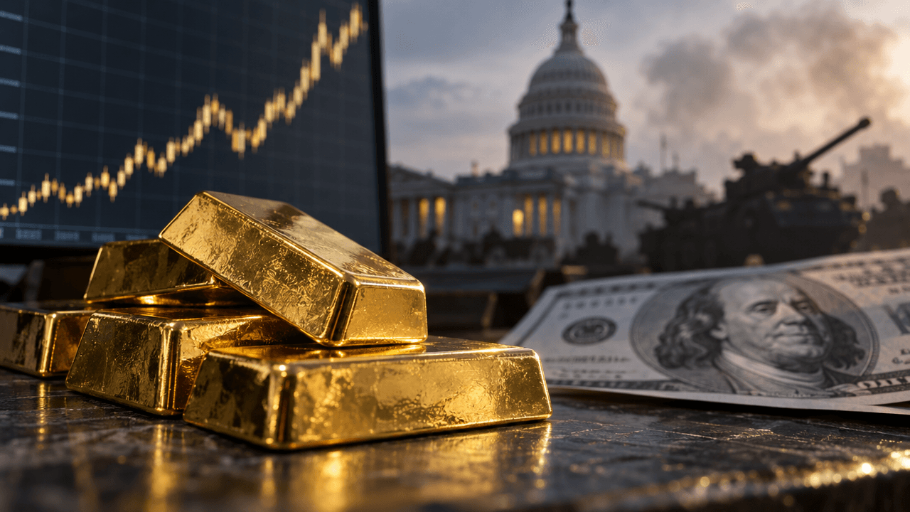Gold Gains Near $4,167 as Weaker Dollar Revives Safe-Haven Demand