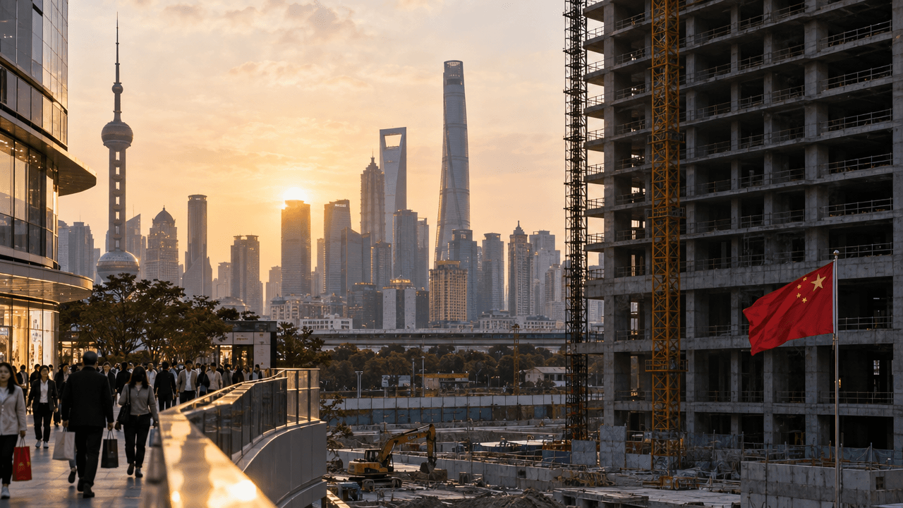 China’s Growth Beats Expectations, but Property Weakness Persists