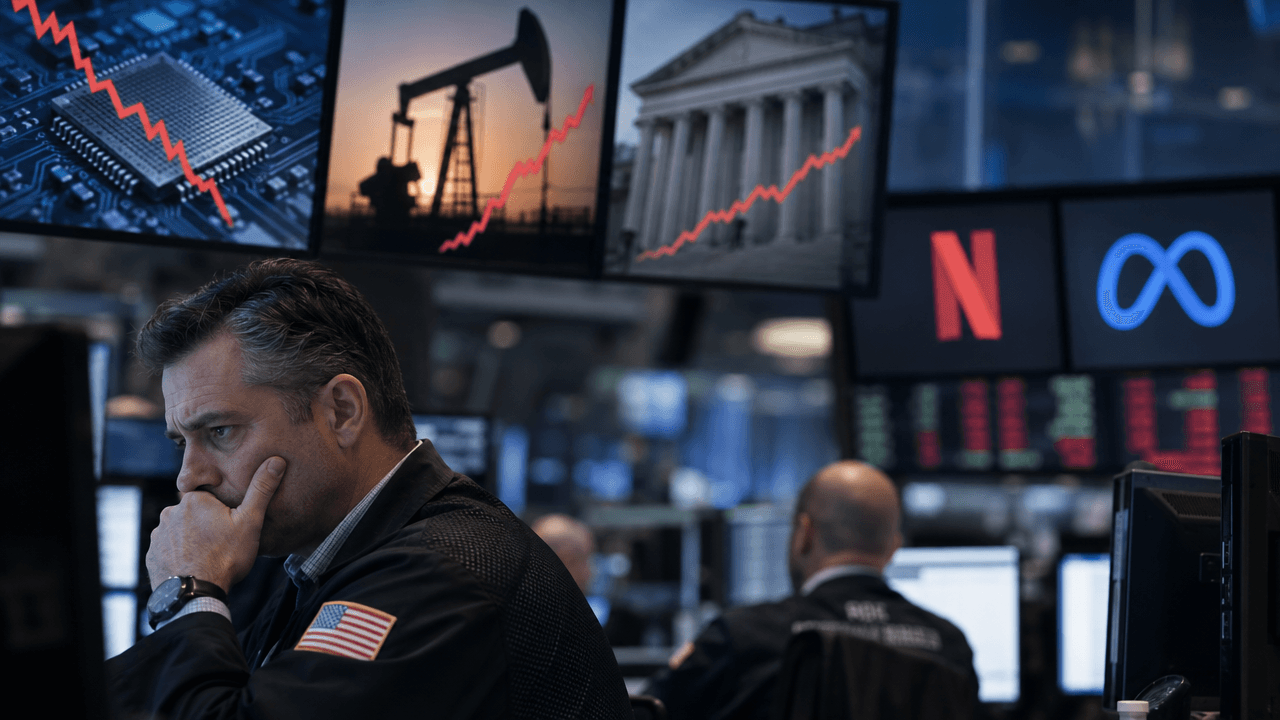 Tech Weakness Meets Earnings Pressure as Markets Await Netflix and Meta