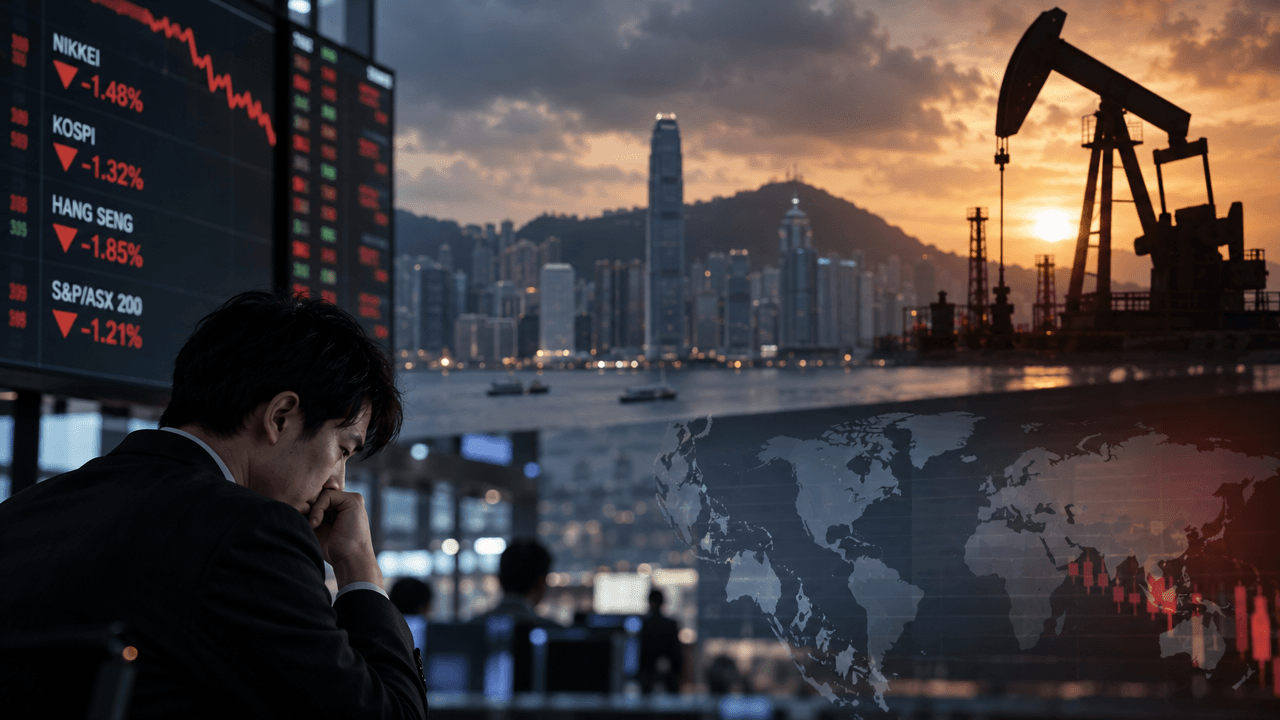 Asian Futures Slide as AI Spending and Middle East Tensions Rattle Markets