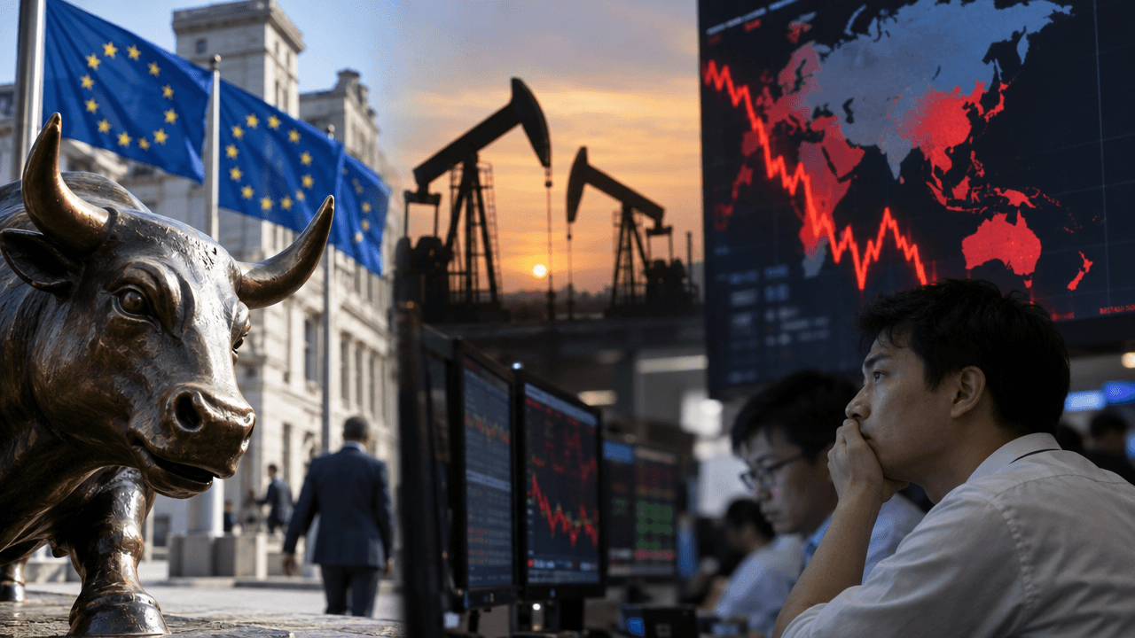 European and Asian Markets Diverge as Oil and AI Concerns Shape Risk Appetite