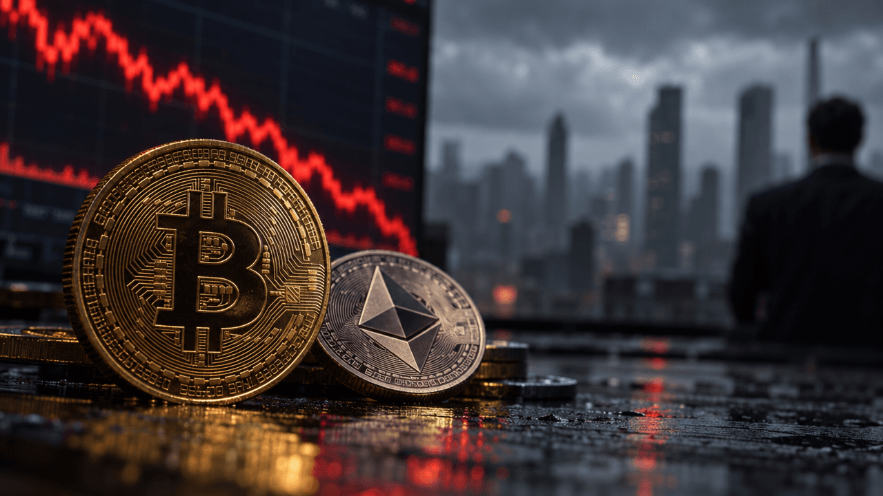Bitcoin and Ether Slide as Weak Sentiment and ETF Outflows Pressure Crypto
