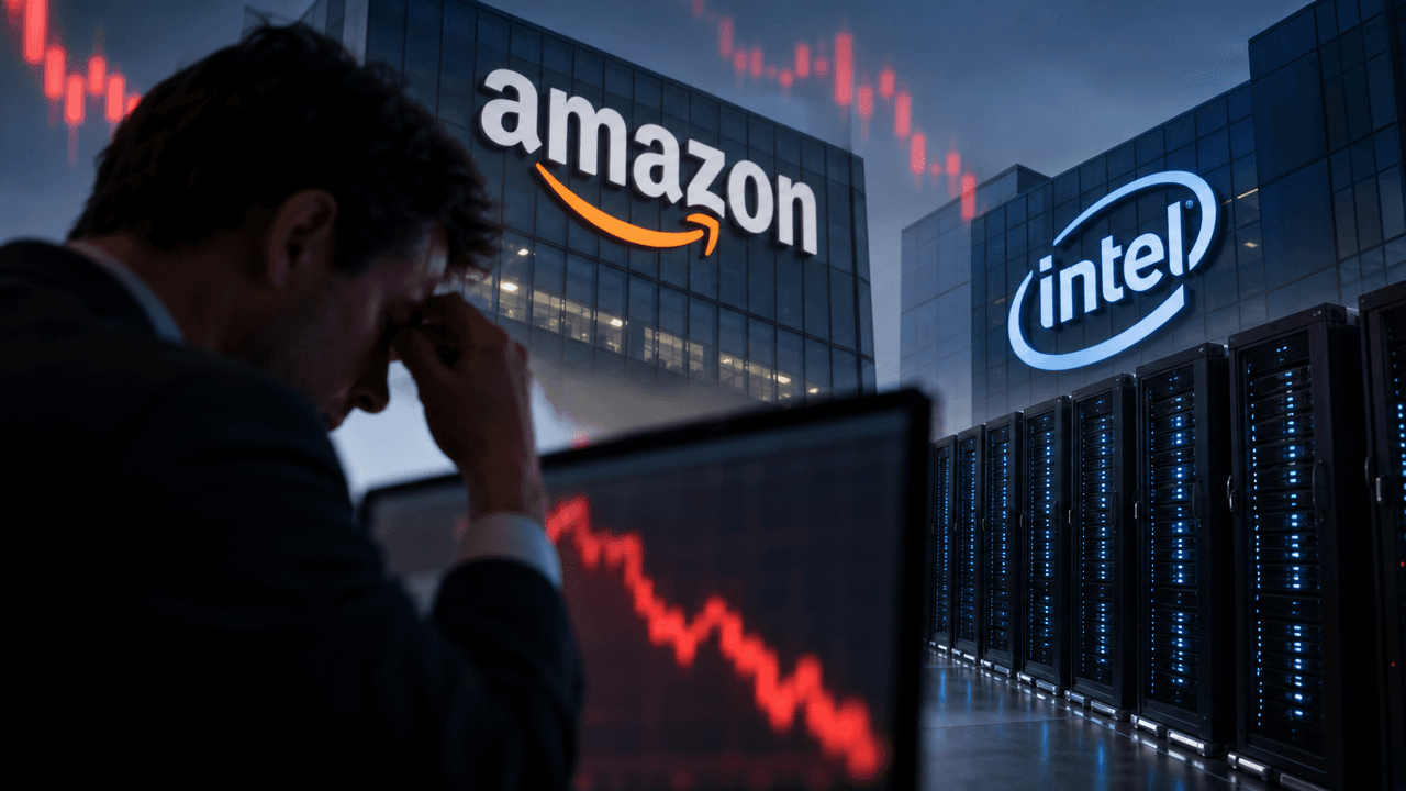 Nasdaq Futures Slide as Amazon and Intel Expose AI Spending Risks