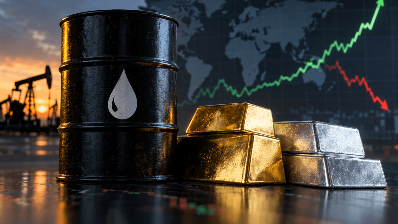 Oil Rises as Gold and Silver Sink: Reading the Commodity Divergence